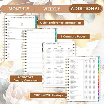 Planner 2026-2027 - Planner 26-27 Weekly and Monthly, Jul.2026 - Jun.2027