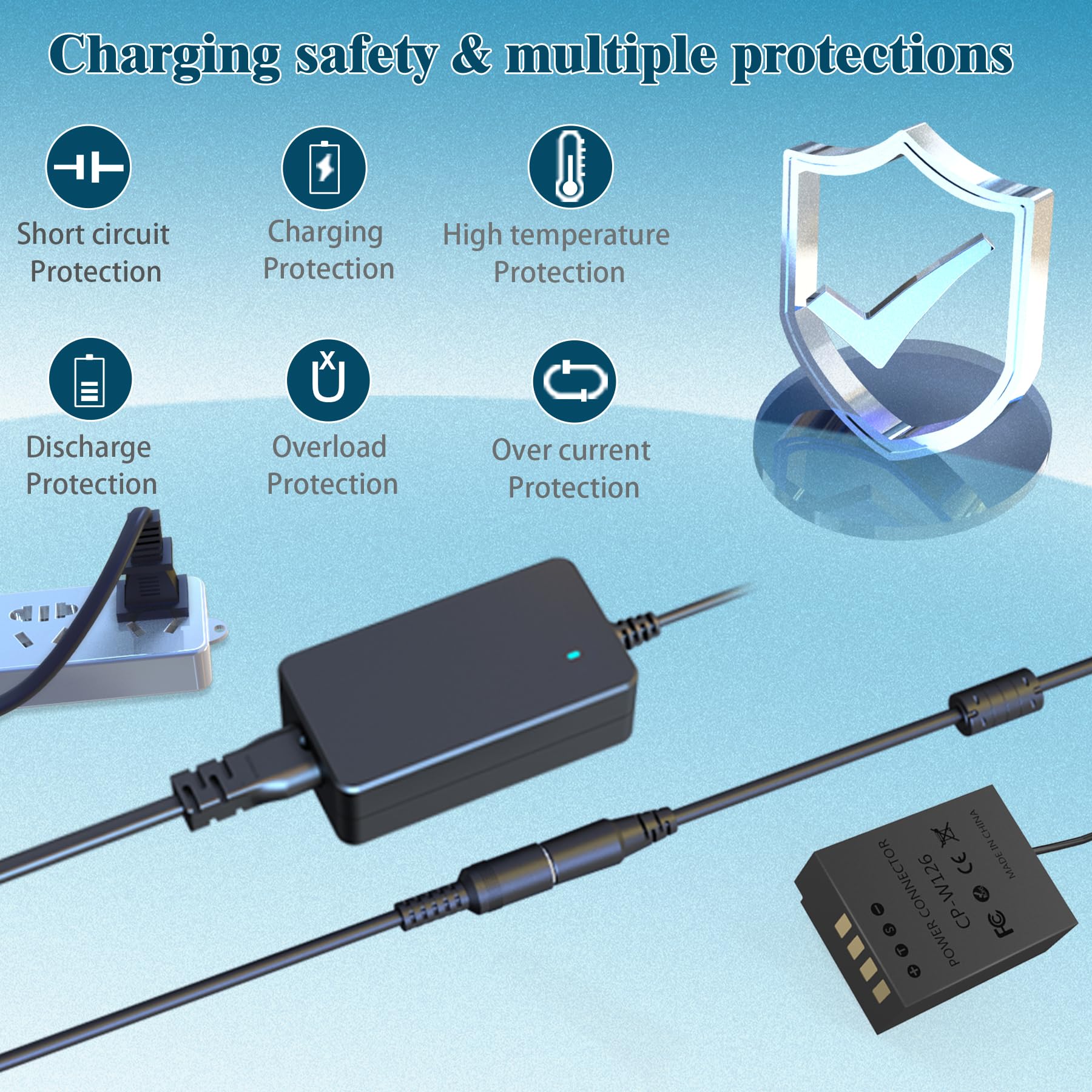 Amazon.com : HY1C CP-W126 power adapter/dummy battery-kit