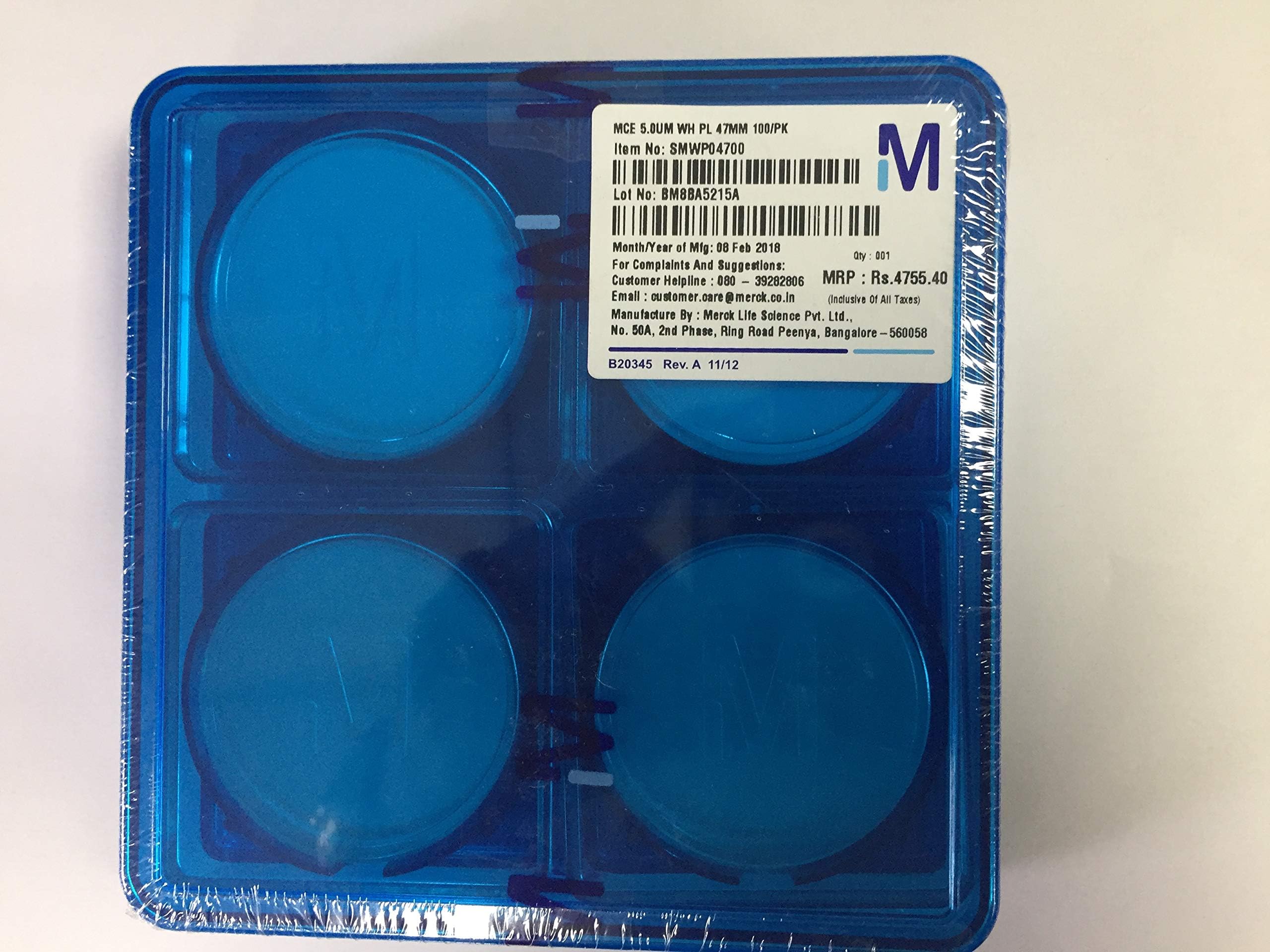 Millipore 5 Micron Mixed Esters of Cellulose Filter Paper (13 cm x 13 cm x 13 cm, White)