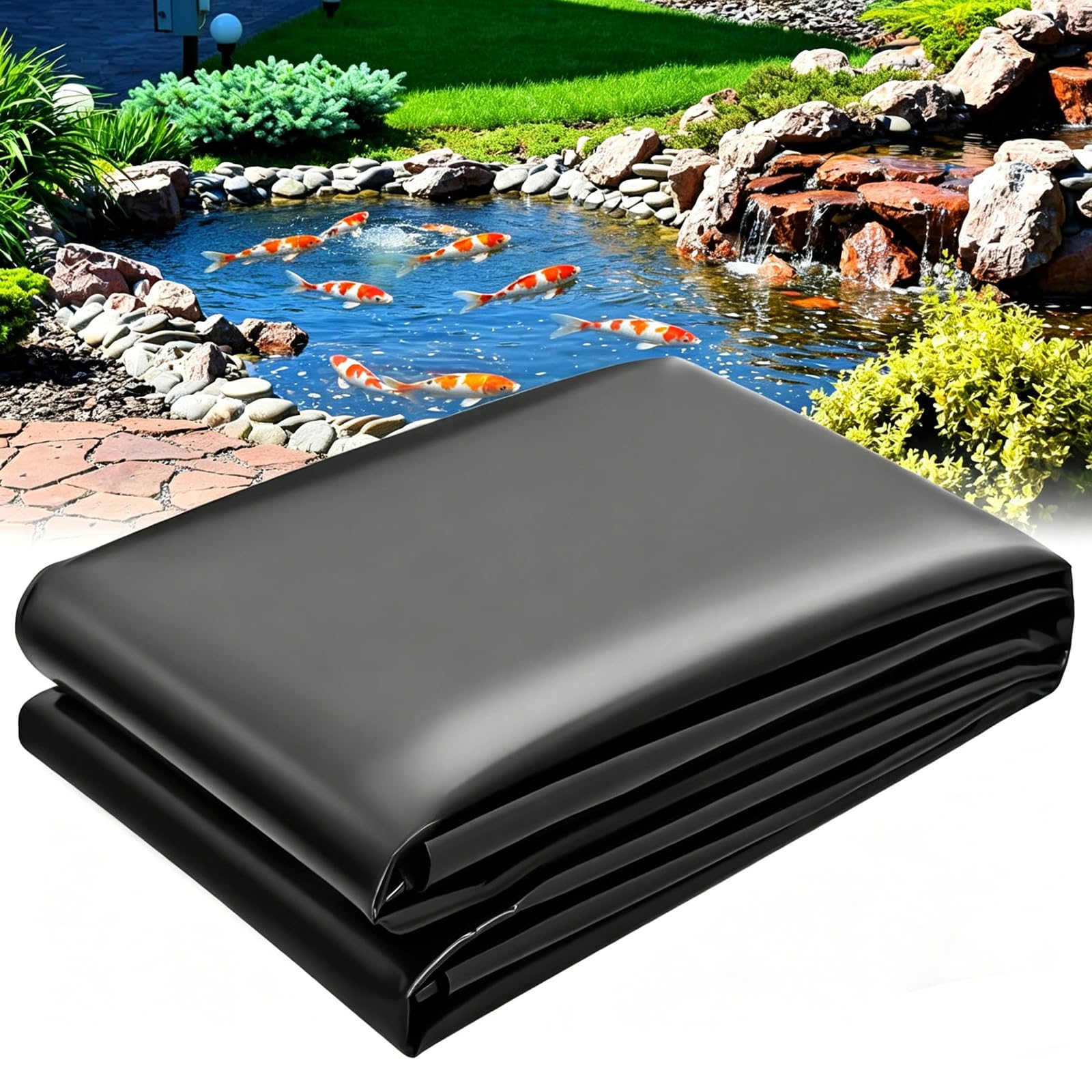 Bâche de bassin 10x14m anti-fuite bâche imperméable polyéthylène robuste