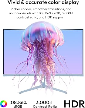 Pixio PXC248 Wave Blue 24 inch 200Hz Refresh Rate FHD 1080p Resolution 1500R Curve Fast VA Panel 1ms GTG Response Time Adaptive Sync HDR Curved Gaming Monitor