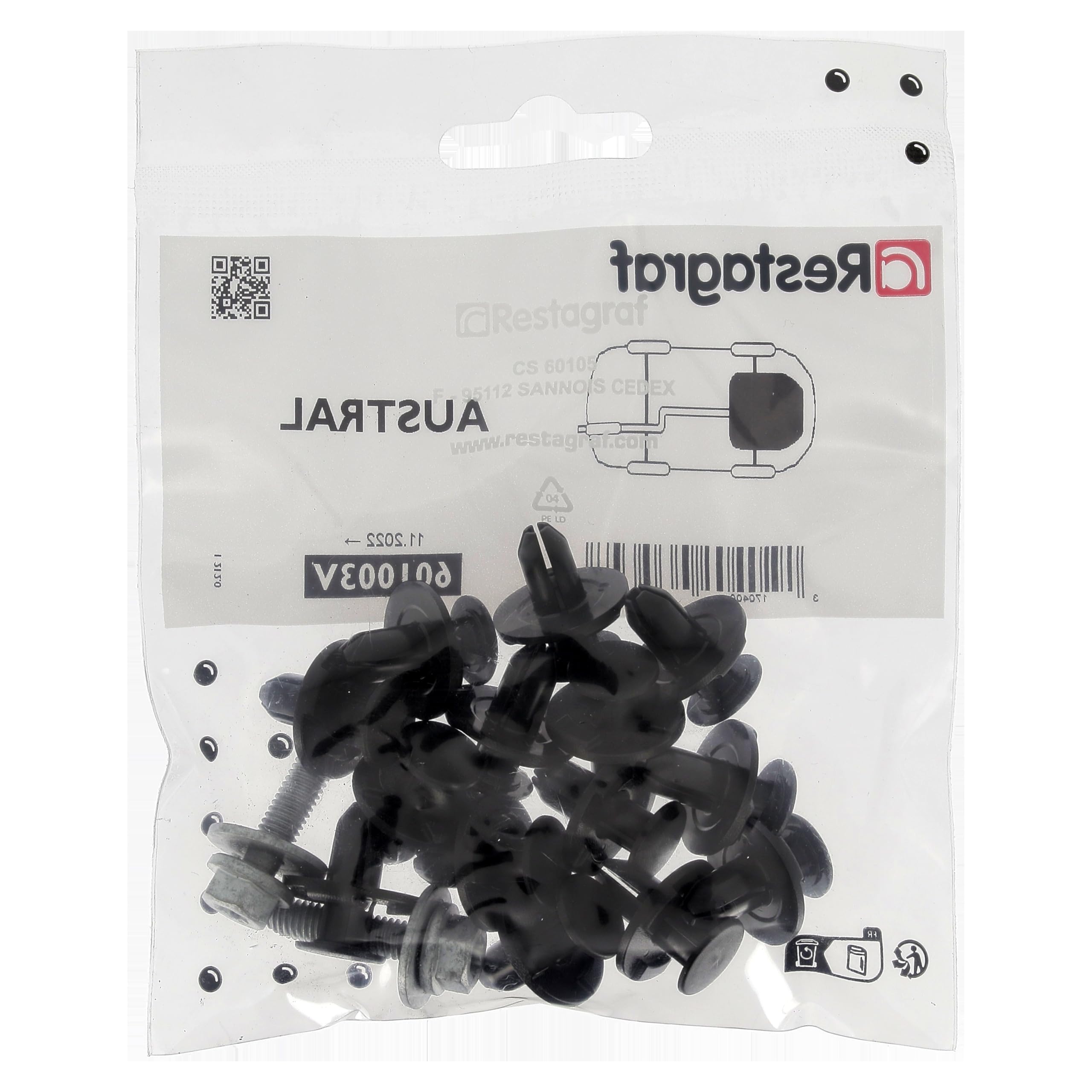 Image secondaire de Kit de Fixations Complet pour Carénage Sous Moteur AUSTRAL - Restagraf