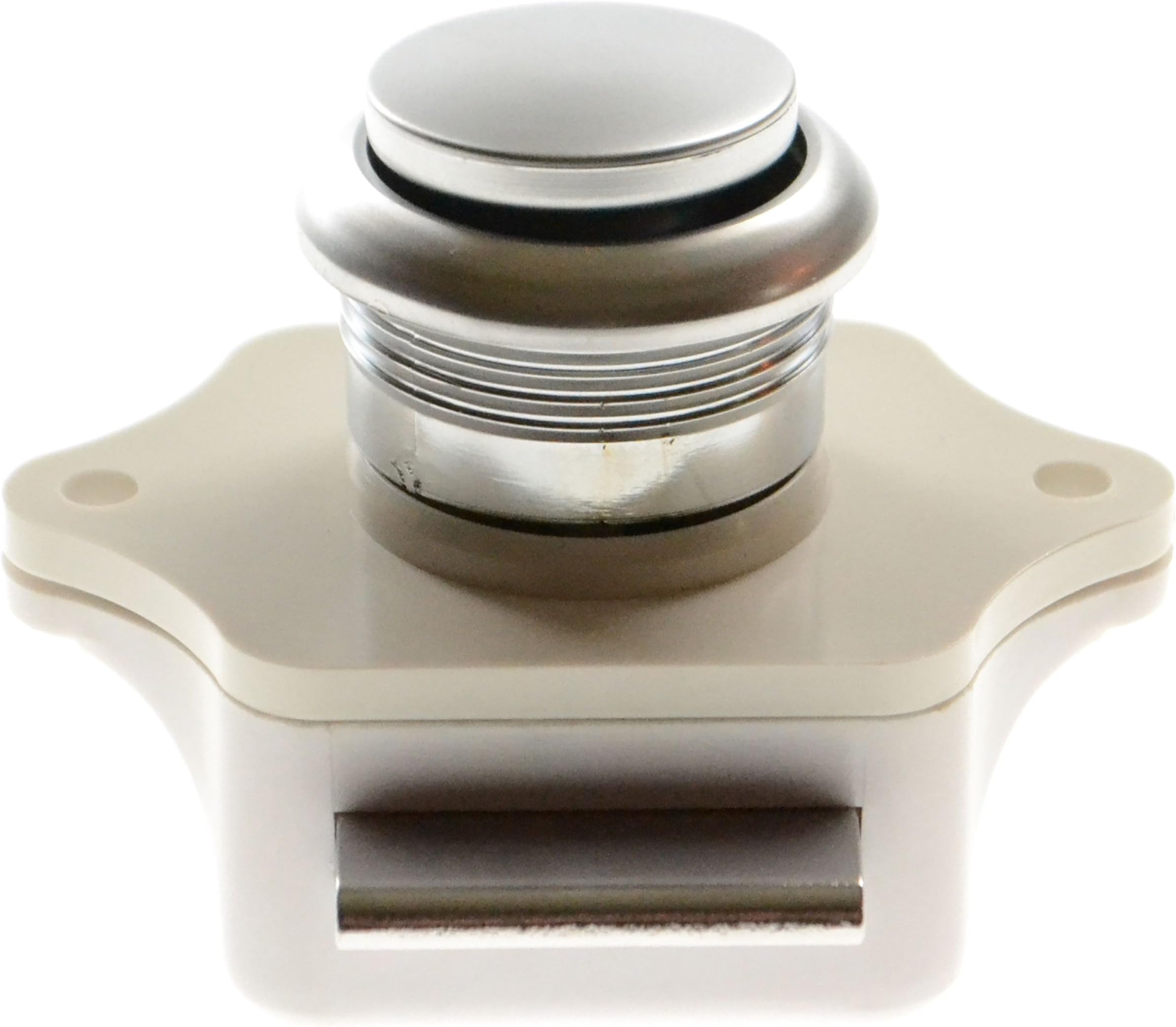 17784STW Push Button Latch for Cabinet Door - Silver