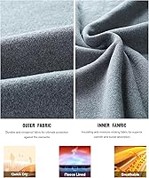 Vista 3 de Runhit Mens Thermal Underwear SetFleece Lined Long Johns for Men Thermal Shirts and Pants Base Layer Cold Weather Thermals