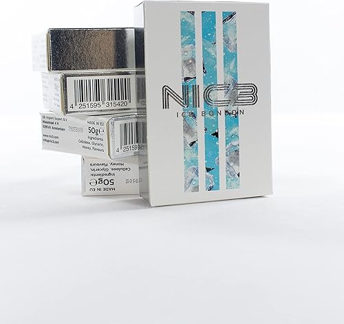 NIC3 Shisha Herbal 50G Sabor 100% Nicotina y Tabaco Libre (Ice Sandía)
