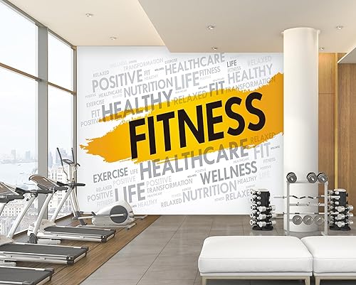 Miniatura 2 de 3D Health Fitness A1844 Wall Paper Print Decal Deco Wall Mural Self-Adhesive Wallpaper AJ US Amy 2023 July (Vinyl (No Glue & Removable),