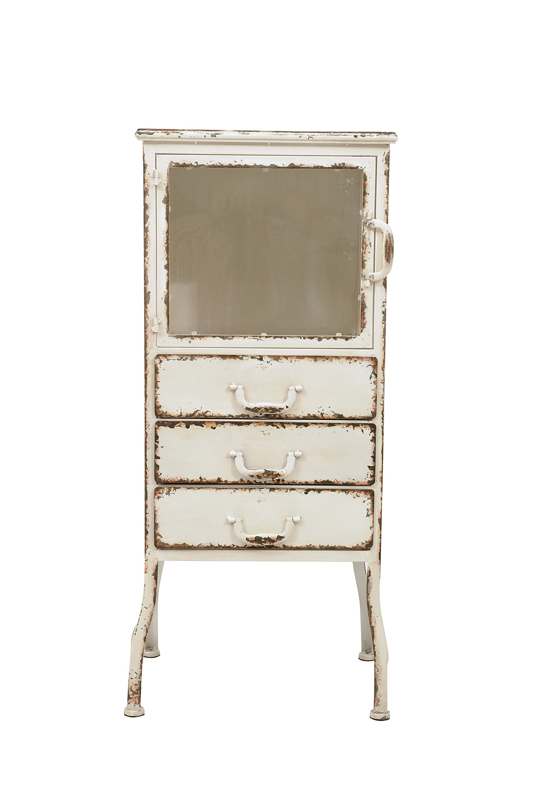 Creative Co-Op Metal Cabinet with 3 Drawers