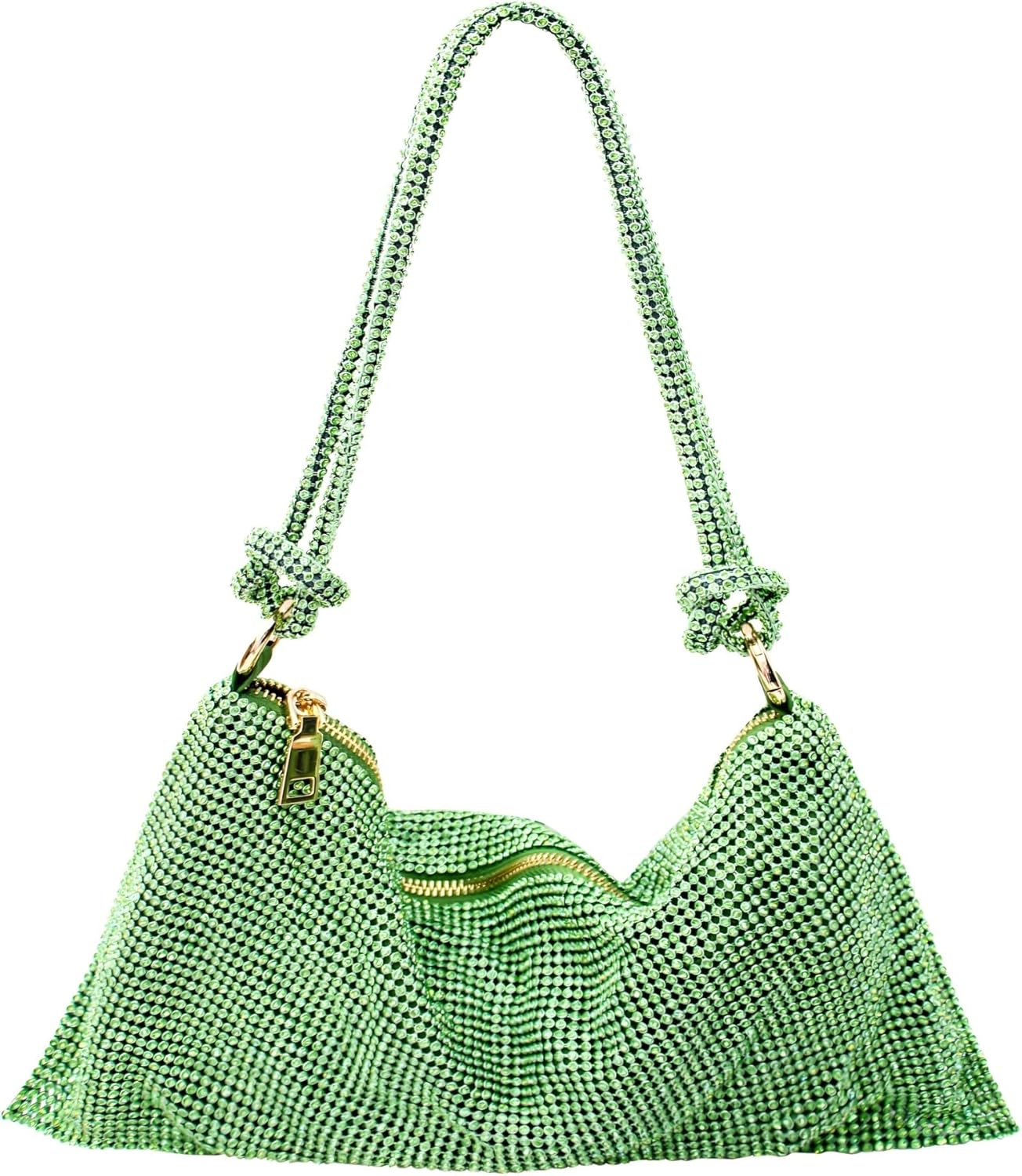 Rhinestone Purse Silver Hobo Purse Sparkly Black Evening Bag for Women Prom Party Wedding | Rhinestone, Sparkly, Prom, Party, Wedding