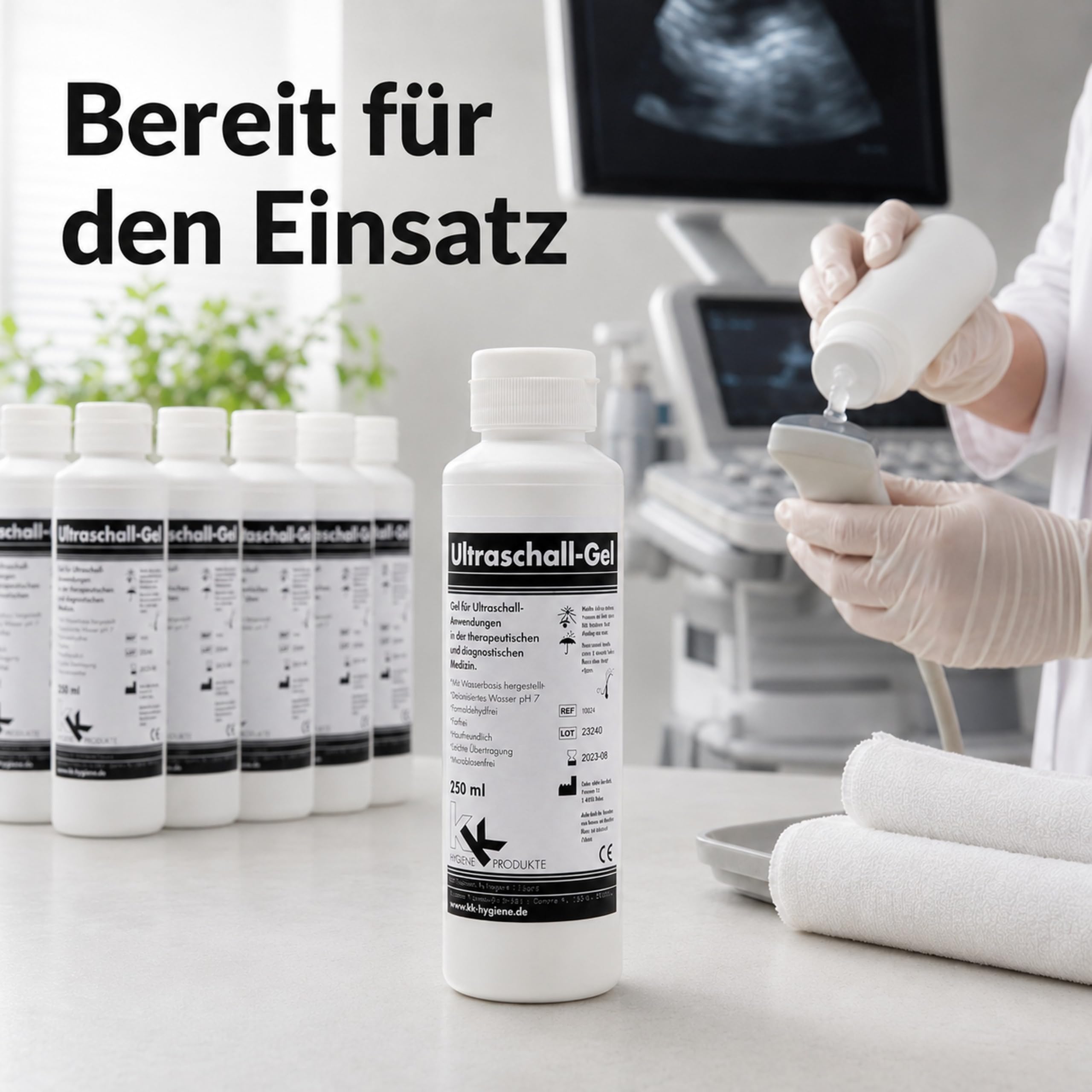 KK Ultraschallgel | Kontaktgel | Sonogel | 12 x 250 ml Flasche