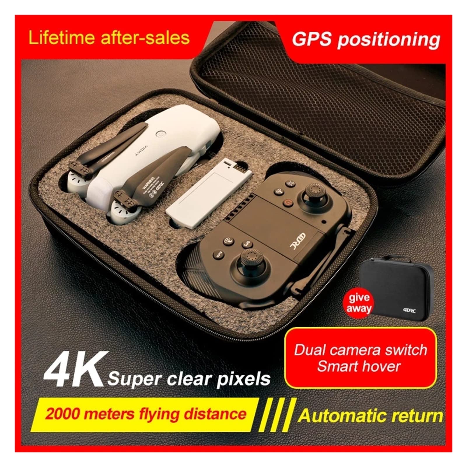Nowy dron F10 4k Profesjonalne drony GPS z kamerą Hd 4k Kamery Rc Helikopter 5G WiFi Drony FPV (Kolor: F10-GPS-1080P-2B)