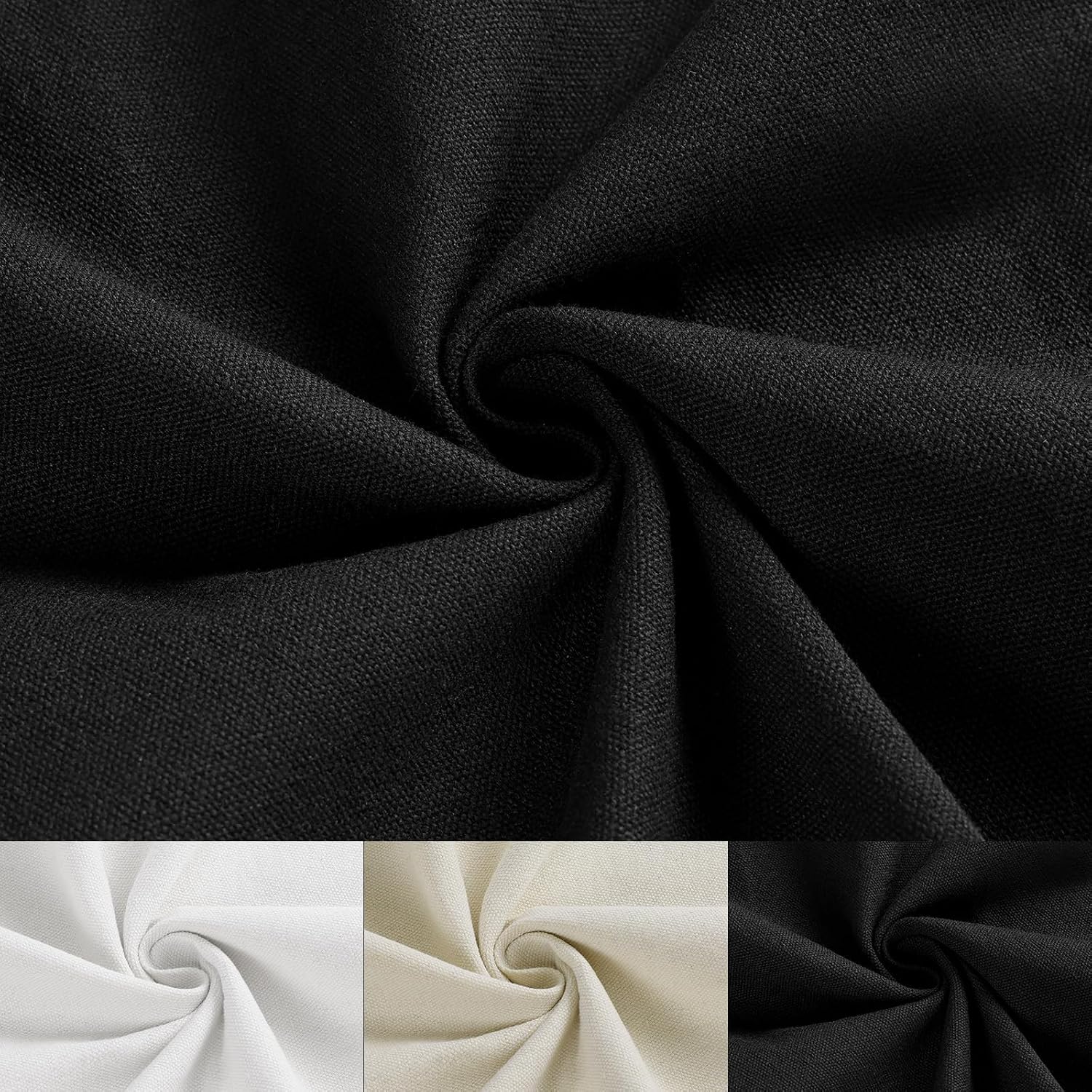 Soft Cotton Canvas Fabric, 10oz 59" Wide Thick Duck Canvas Drop Cloth Panels for Painting, Embroidery, Sewing, Arts & Crafts, 5 Yard White