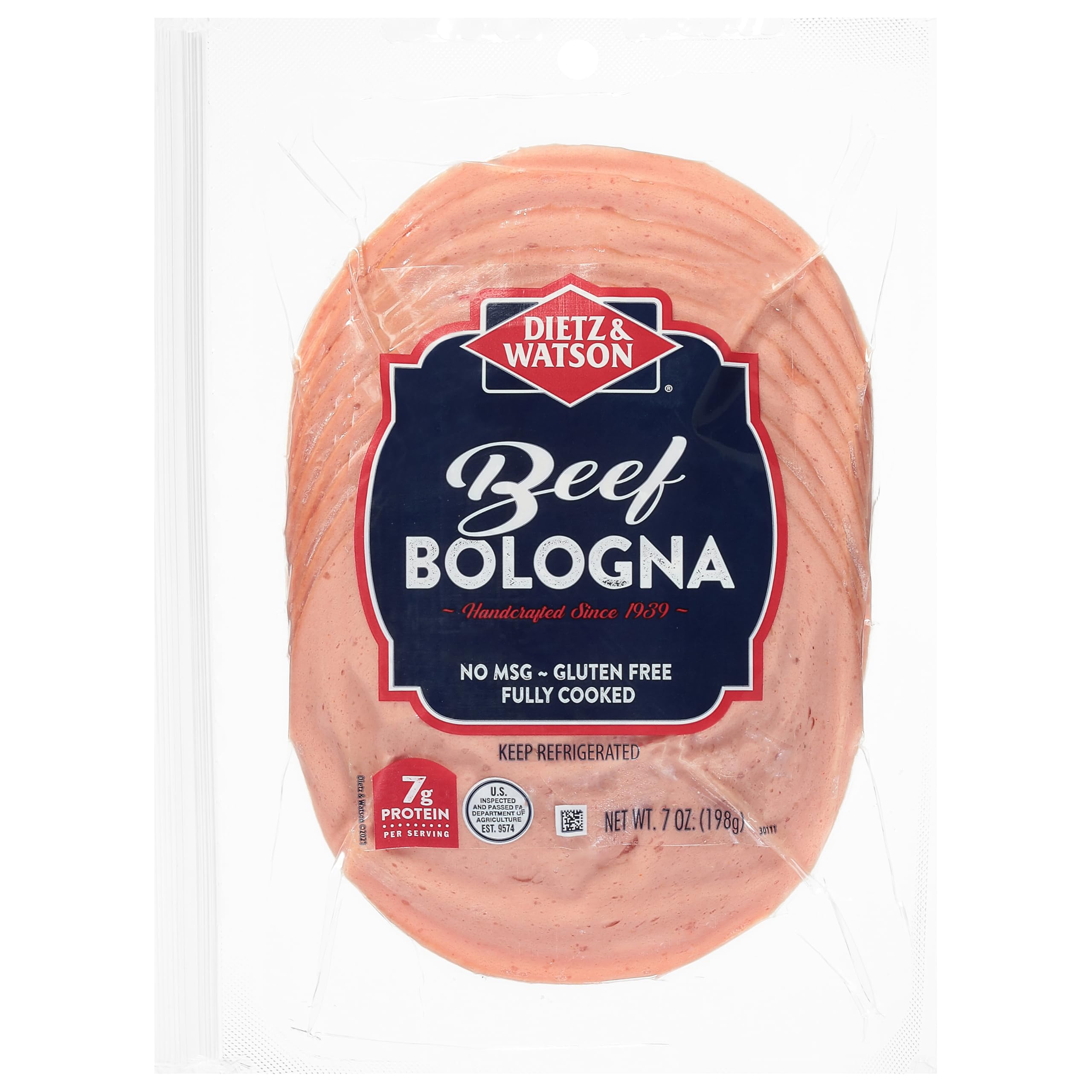 Dietz & Watson Pre-Sliced Beef Bologna, 7 oz