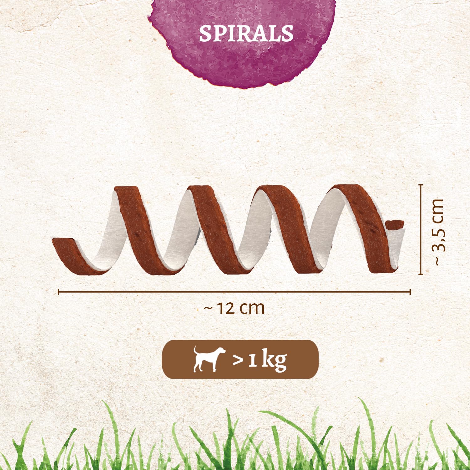 8in1 Delights Duck Spirals - Snack masticabile sano per cani, carne di anatra di alta qualità avvolta in pelle di manzo, 6 pezzi