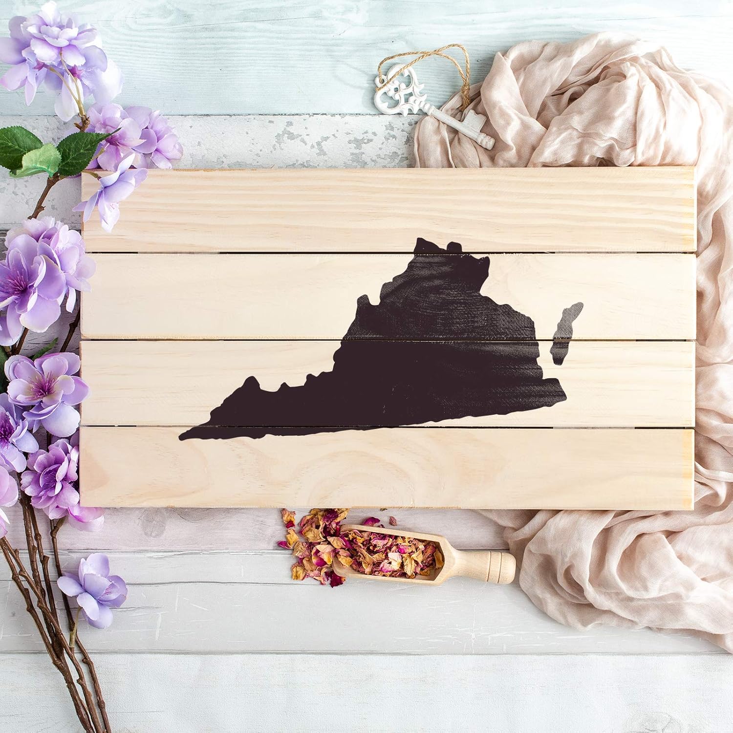 Virginia State Stencil - Versatile for Historical and Cultural Displays, Stencil Design, Decorative Stencils