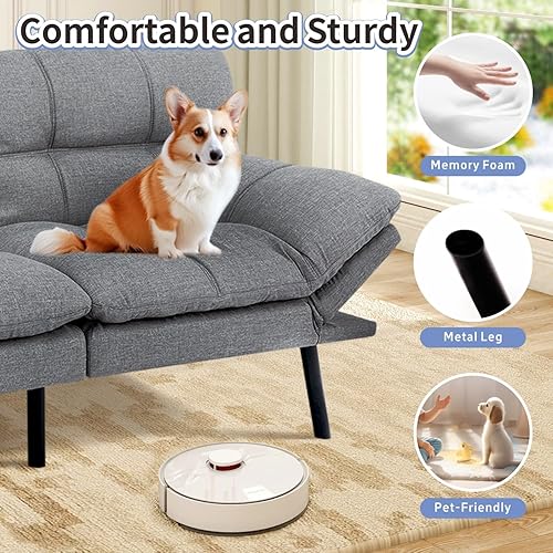 Miniatura 5 de MUUEGM Sofá FQ-SF-534-Brown-1, sofá marrón nuevo