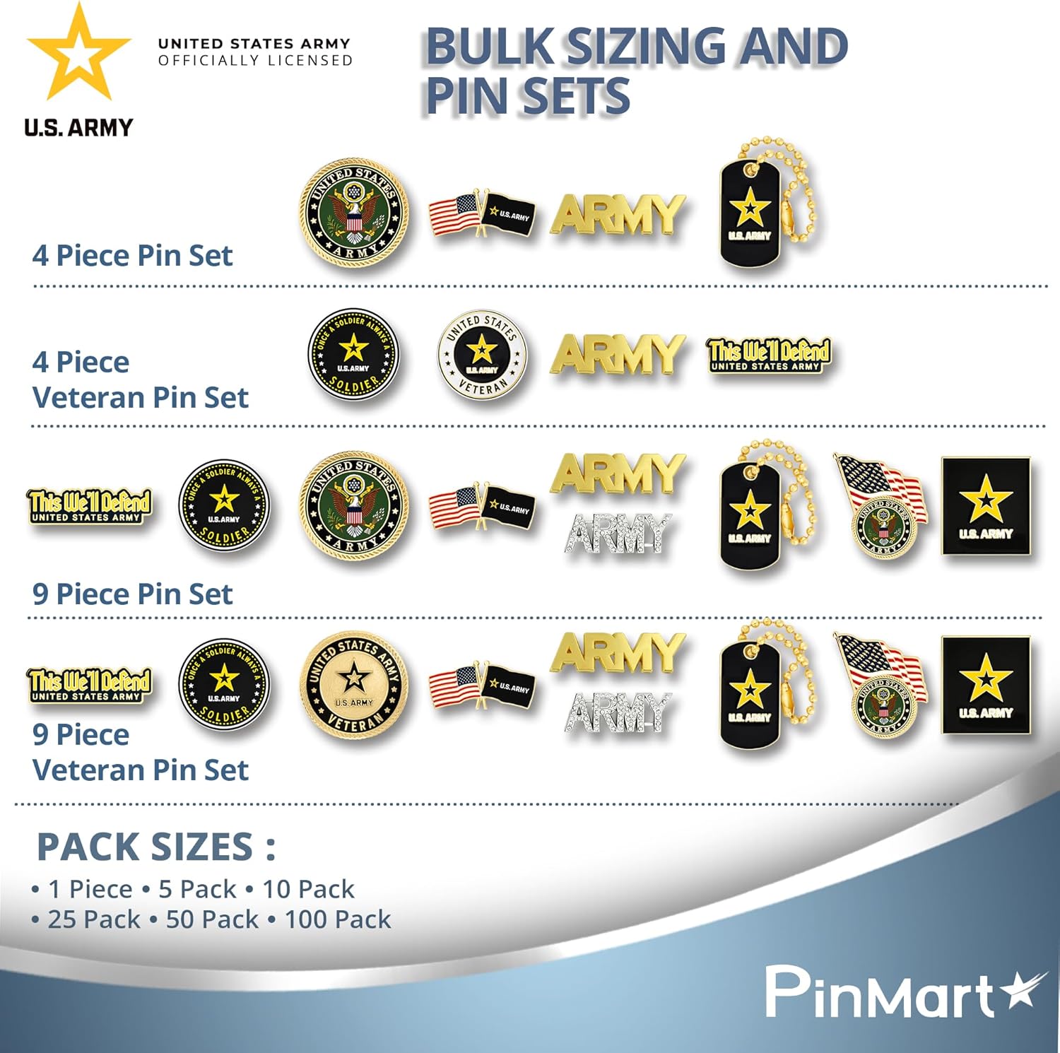 PinMart's Officially Licensed U.S. Army Lapel Pin