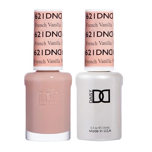 DND Gel Polish Set, Beige Nude Collection, UV/LED GelPolish and Air Dry Nail Lacquer, Matching Chip-Free Polish Duo, 0.5 Fl Oz Each