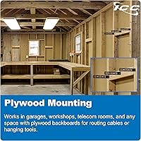 Vista 6 de ICC 6” Metal L-Shaped Cable Management Bracket, Vertical/Horizontal, Rack or Wall Mount, Pack of 25 – Cable Organizer for Data Centers and Network