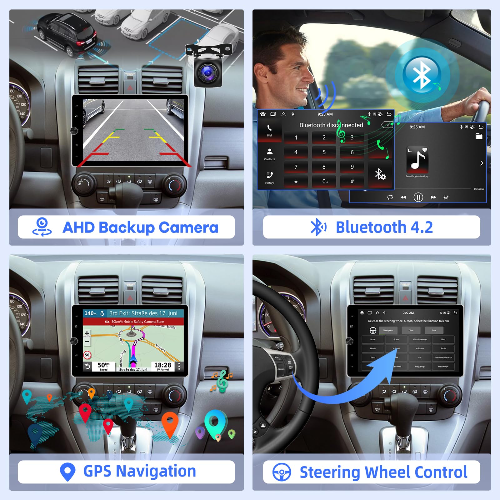 ANDROID - tumutumutumuri Amazon.com: 9 Inch Car Radio Double Din Car Stereo Android