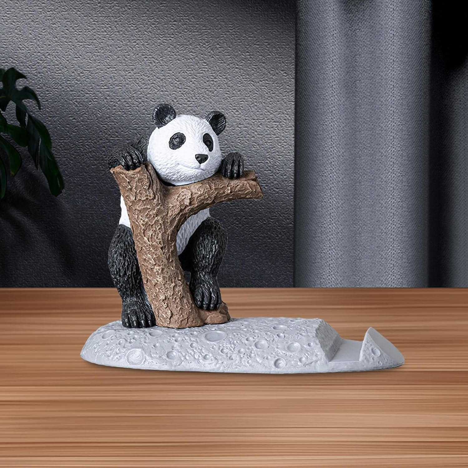 Street27® Cute Panda Mobile Stand Showpiece for Home Décor Idols for Office Desk Table, Creative Phone Stand Holder Tabletop Statue for Gift Gifting Items Birthday Decoration (Cute Panda), Space-image-47