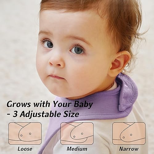 Miniatura 3 de Muslin Baby Bibs Cotton Baby Drool Bandana Bibs for Baby Girls Boys Infant Newborn Toddler Drooling and Teething