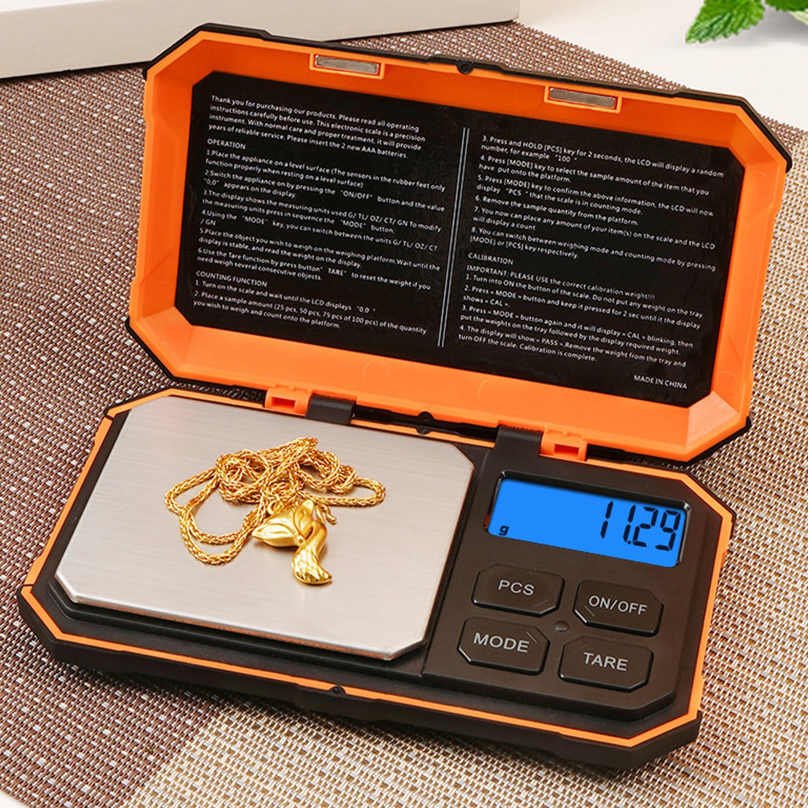 Dispositivo di Misurazione dei Grammi Bilancia Digitale per Grammi Bilancia di Precisione con capacità di 500 G