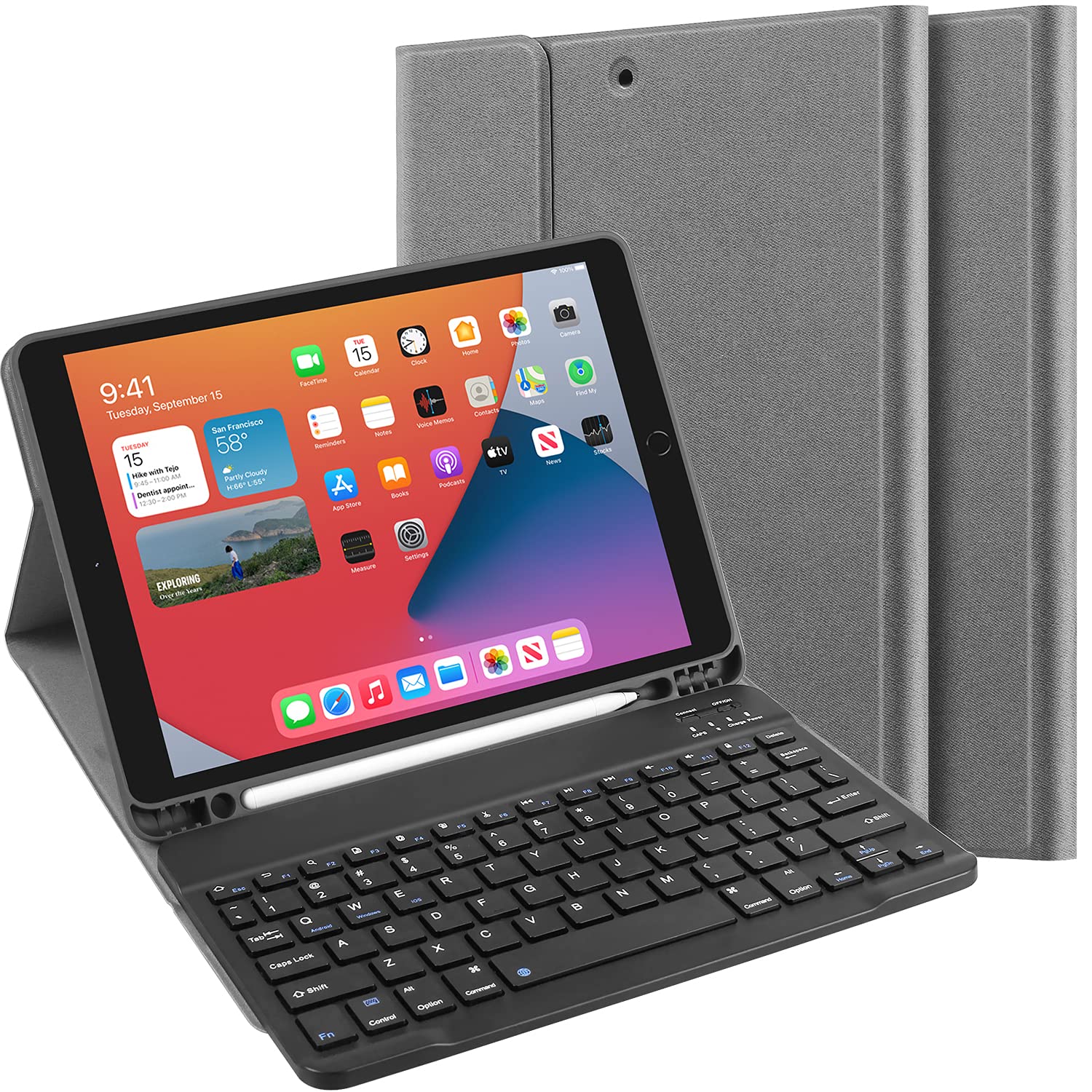 iPad Case Keyboard for 10.2 8th/7thGeneration, iPad Keyboard for iPad Air 3 2017/pro 10.5 2019 Case 