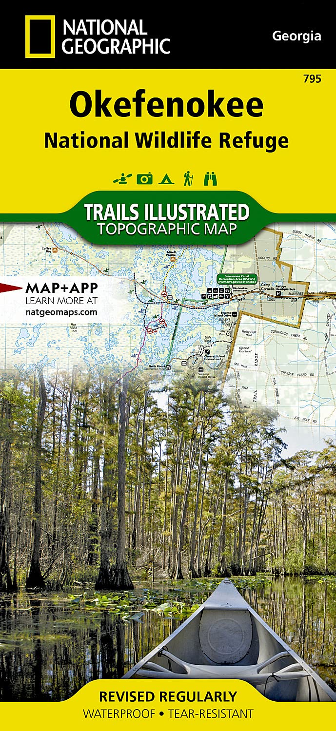 Okefenokee National Wildlife Refuge Map (National Geographic Trails Illustrated Map, 795)