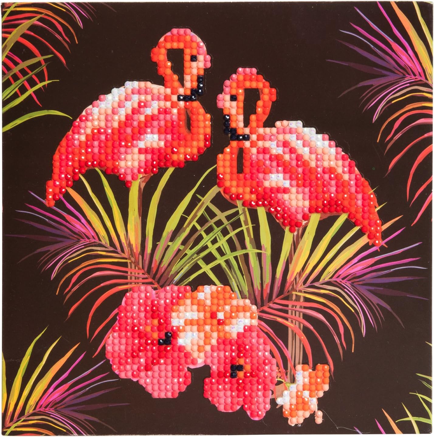 Crystal Art Diamond Painting Card Kit Flamingos Create