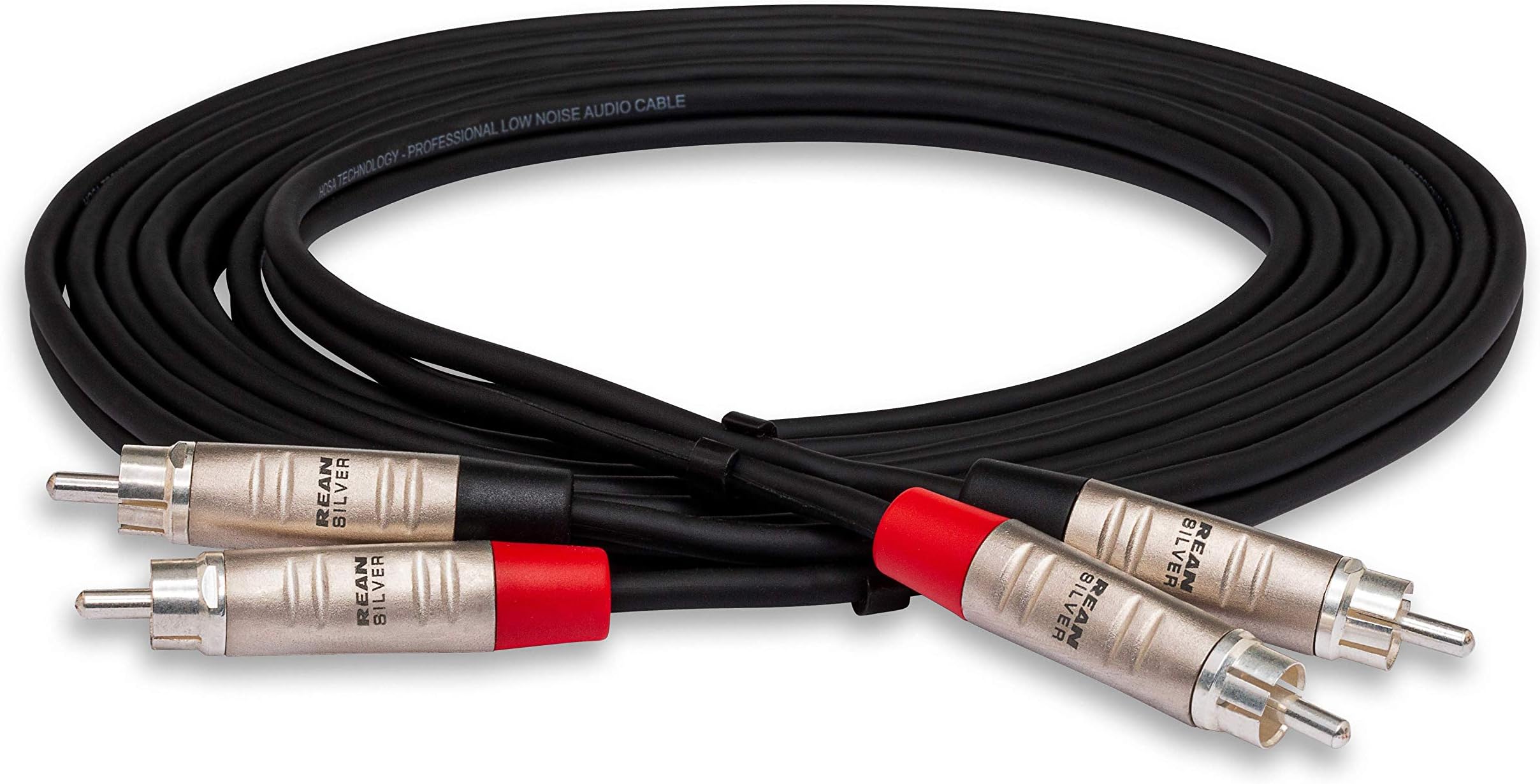 HRR-010X2 Dual REAN RCA to Dual REAN RCA Pro Stereo Interconnect Cable, 10 Feet