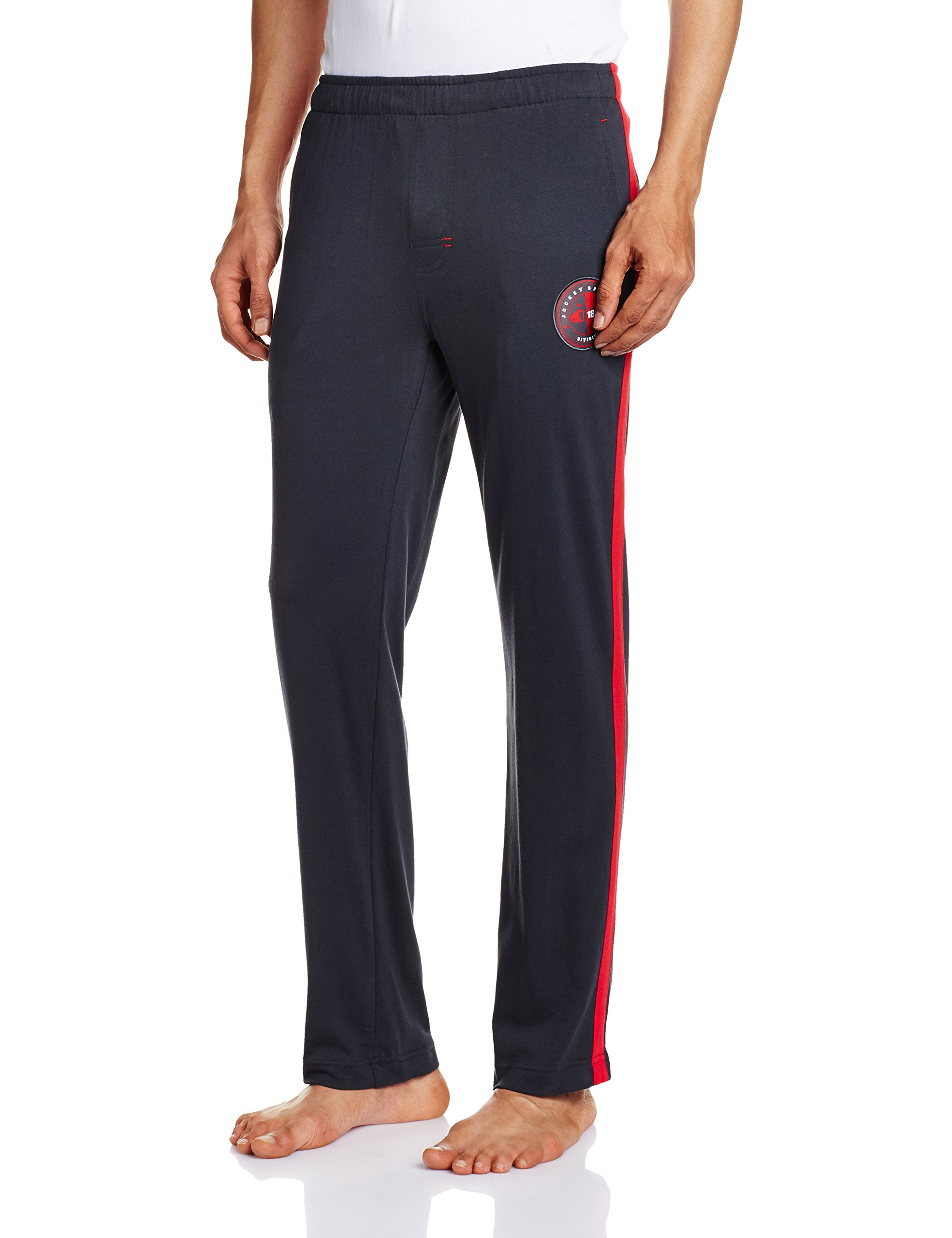 9509-0103 Sport Track Pants for Men - S, Graphite/Team Red