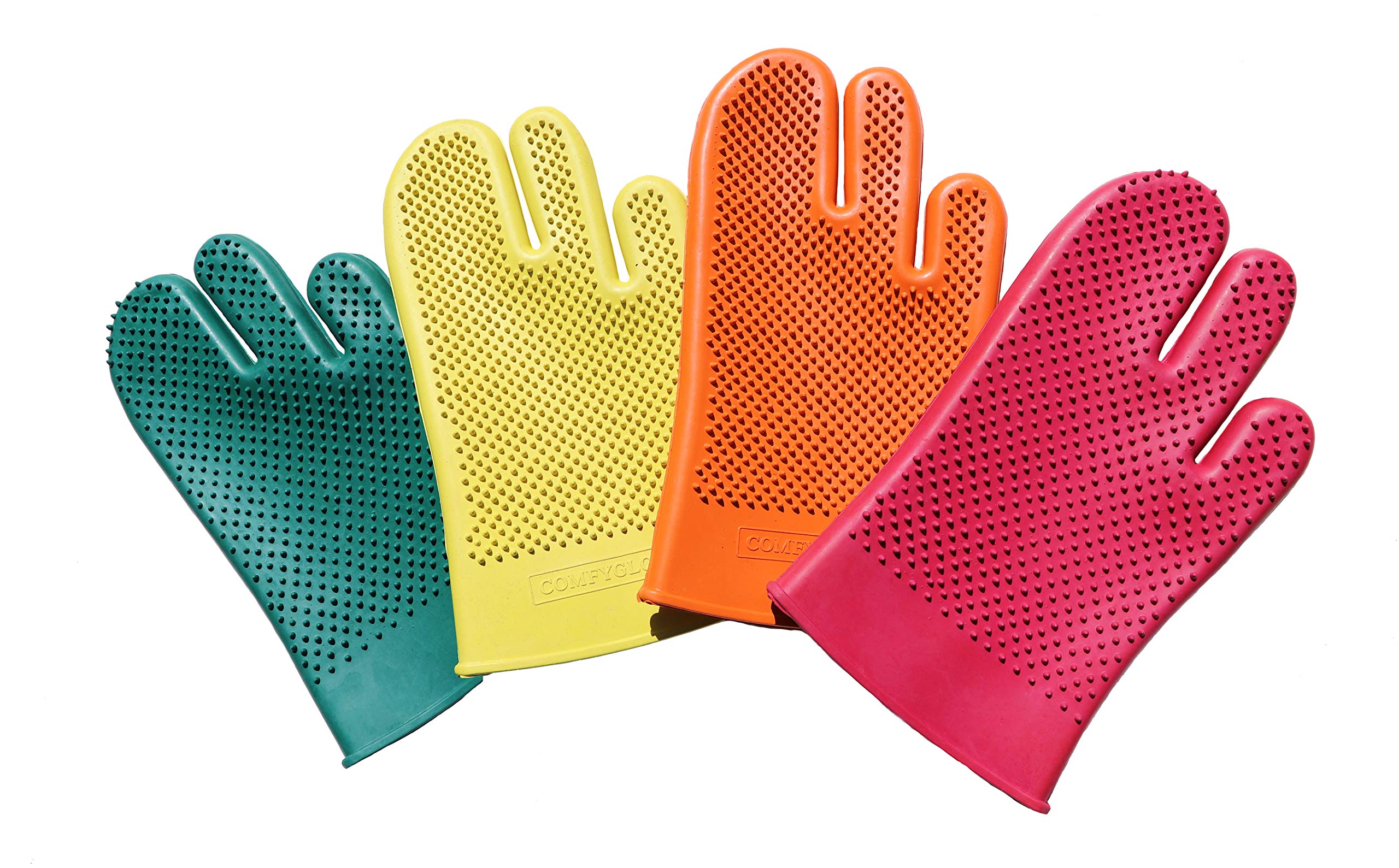 Comfy Pet Grooming & Bathing Glove - Fits Either Hand - Soft Gentle Nubs for Horses, Dogs, Cats & Other Pets - Short & Long Hair - Works Great on Thin and Sensitive Skin