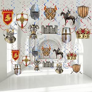 Anniversaire chevalier, décorations et accessoires anniversaire