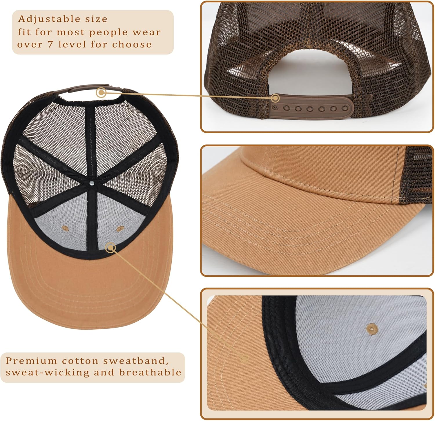 Girl Father Daddy Gifts Dad Hats for Men, Adjustable Dad Trucker Hat, Fathers Day Birthday Gifts from Daughter - Image 4