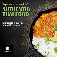 Vista 4 de Parami Salsa a fuego lento de curry de coco orgánico, tarro de 16 onzas, vegano, sin gluten, sin lácteos, sin nueces, auténtica base de curry