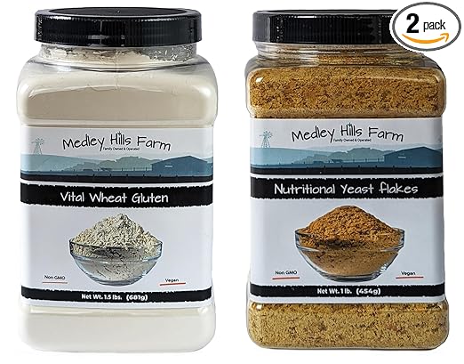 Nutritional Yeast Flakes & Vital Wheat Gluten - Bundle