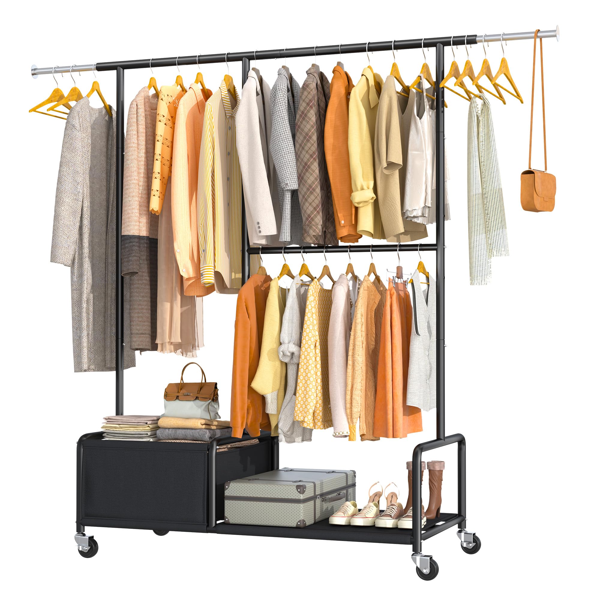 Raybee Clothes Rack with Shelves