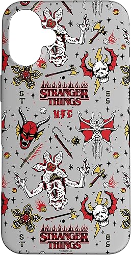 Vista 61 de Funda para iPhone 12 Pro Max Stranger Things Demogorgon Hellfire Club con patrón de club