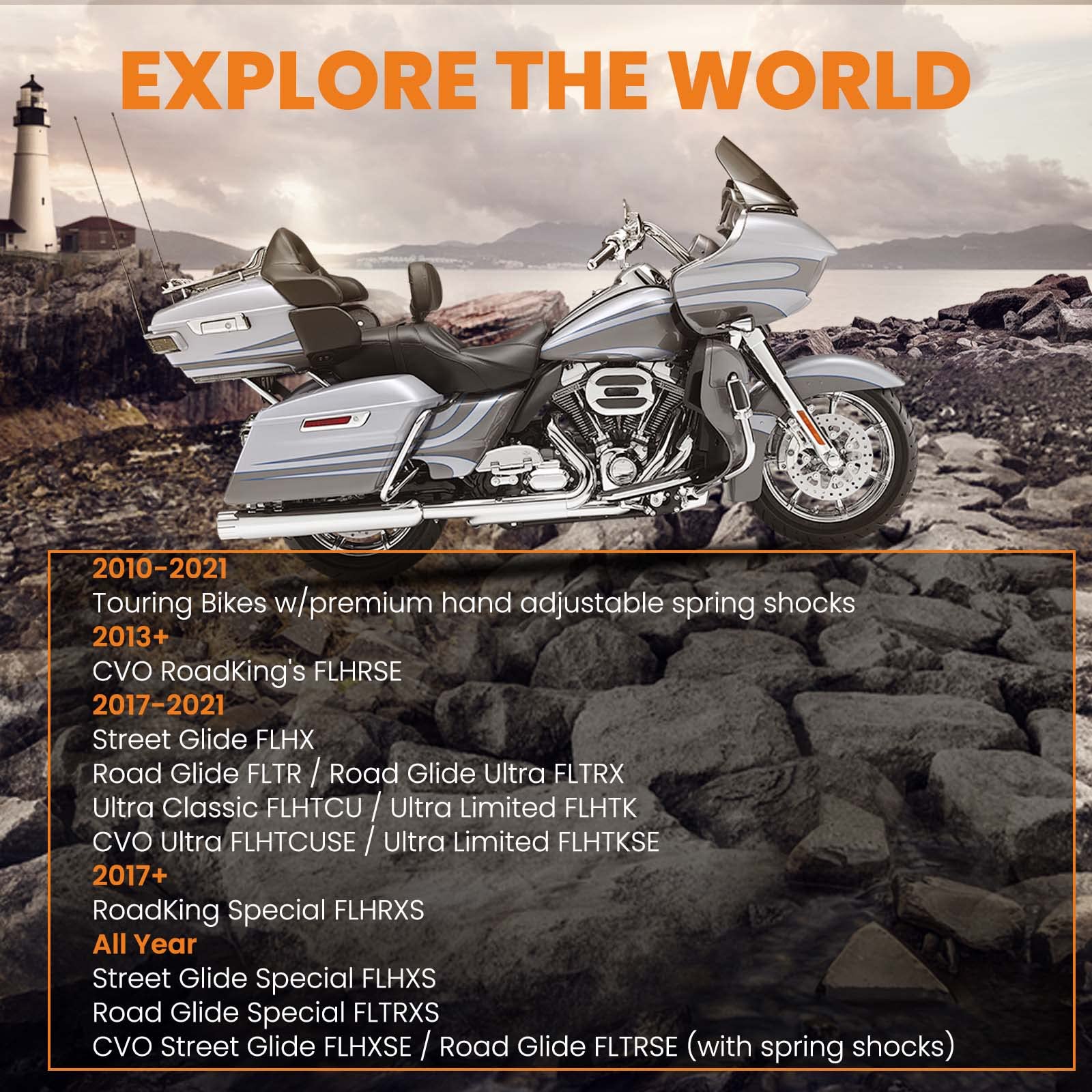 Waverspeed 1" Rear Lowering Kit for Harley Davidson 20172021, Aluminum