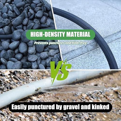 Miniatura 5 de Manguera de jardín de 100 pies, manguera de jardín flexible con boquilla de manguera de 10 funciones, manguera sin torceduras, manguera de agua