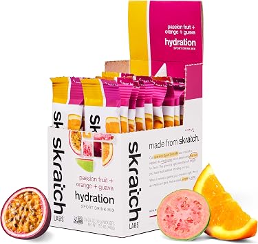 Skratch Labs Hydration Drink Mix, Passion Fruit Orange Guava, 20 Pack