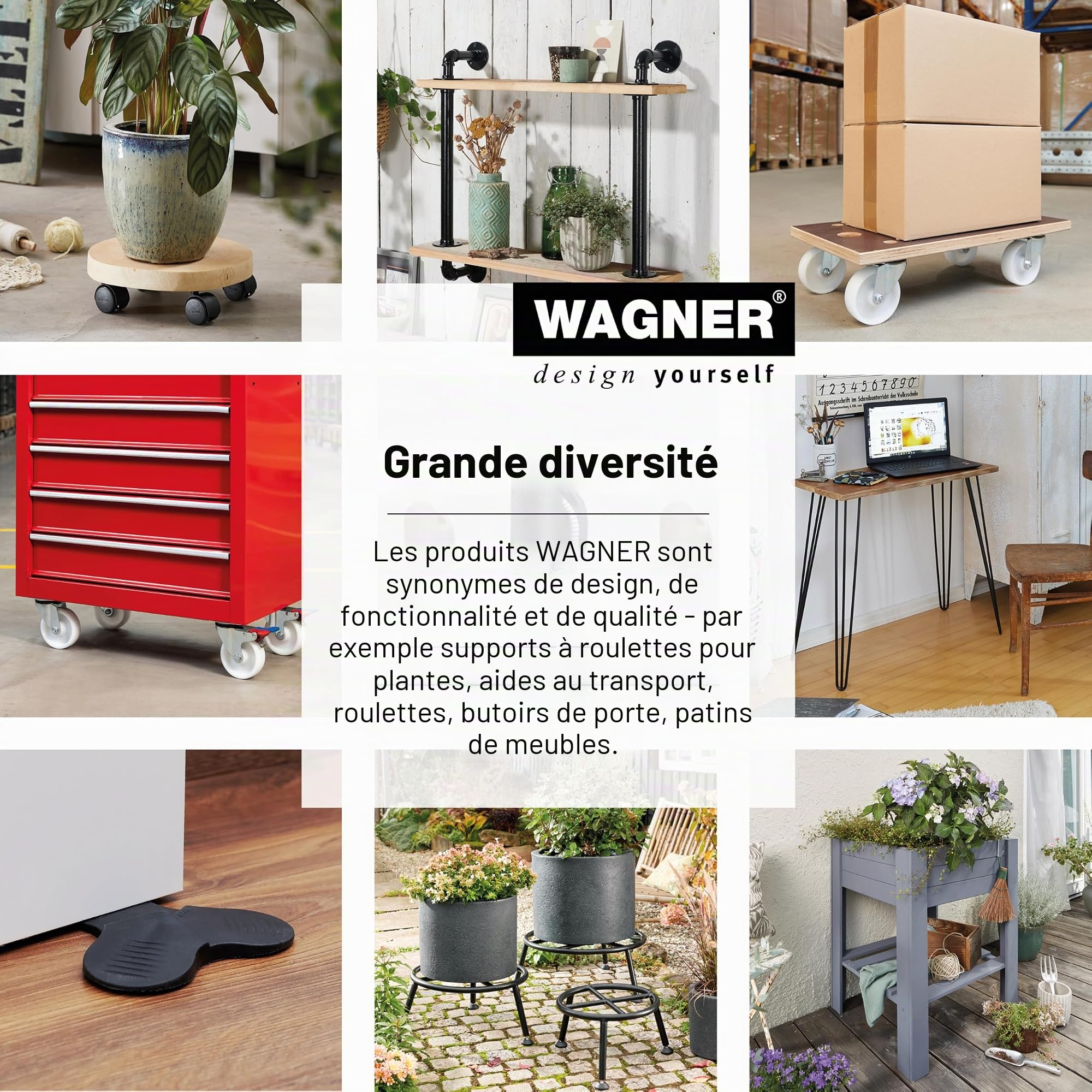 WAGNER Argenté 38 x 7,5 cm