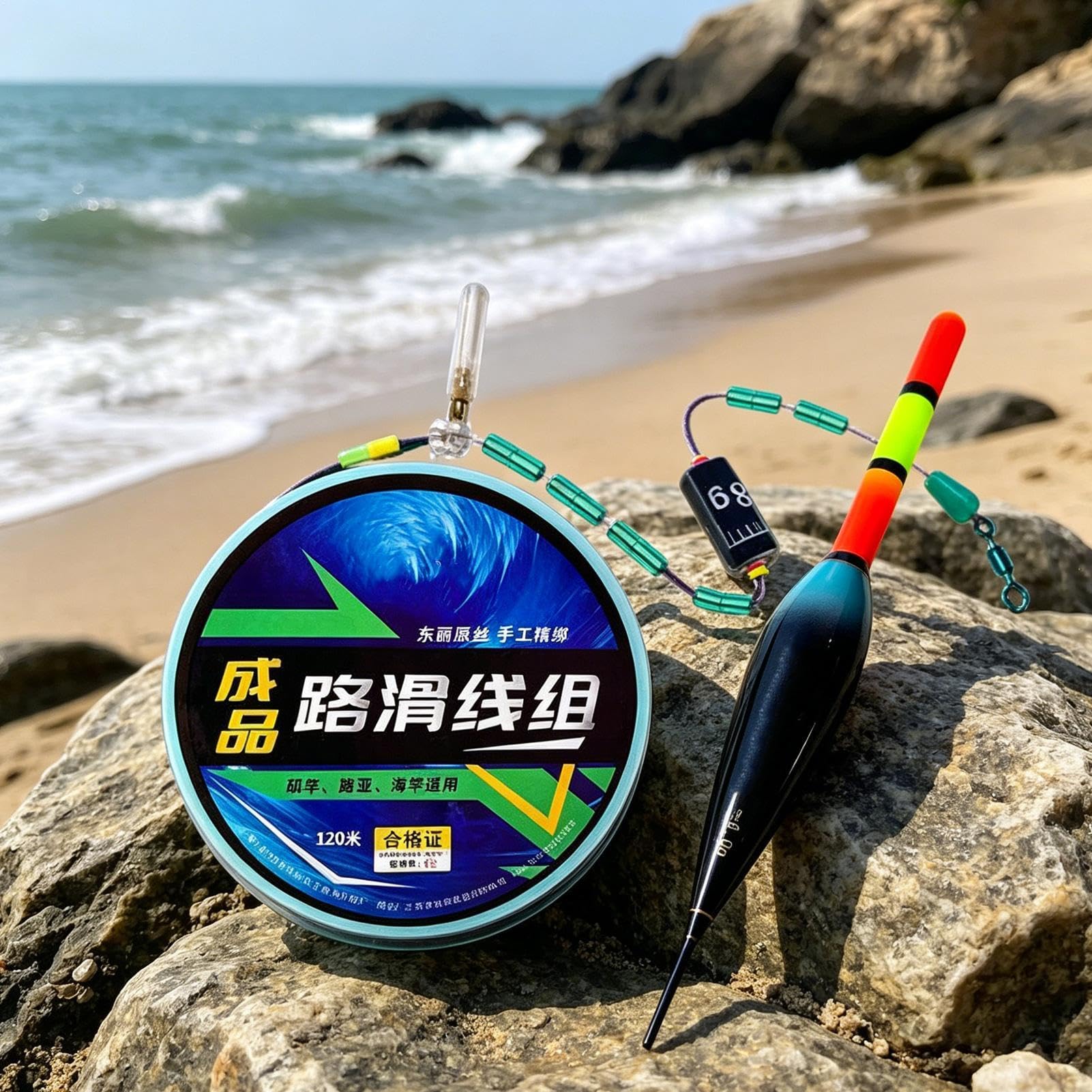 Set lenze Bobber automatico | Set lenze pre-annodate 120 m con rilevamento automatico profondità | Gruppo linee Slip Bobber pronto all'uso per pescatori acqua e salata