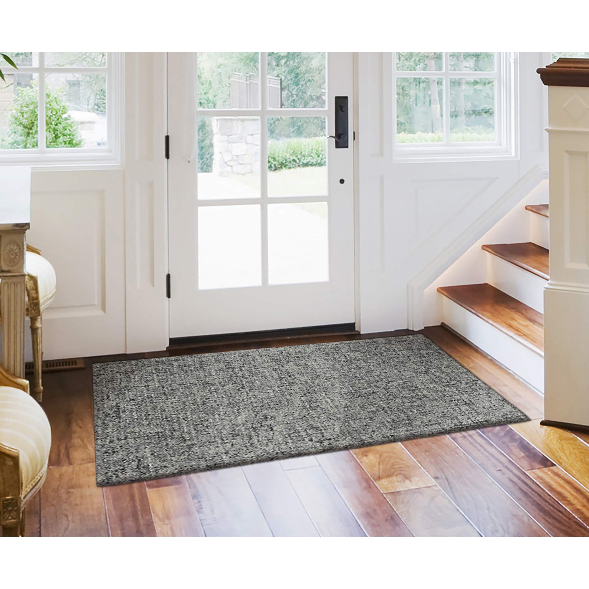 Liora Manne Savannah Fantasy Flannel Indoor Wool Rug, 2' X 3', Grey White