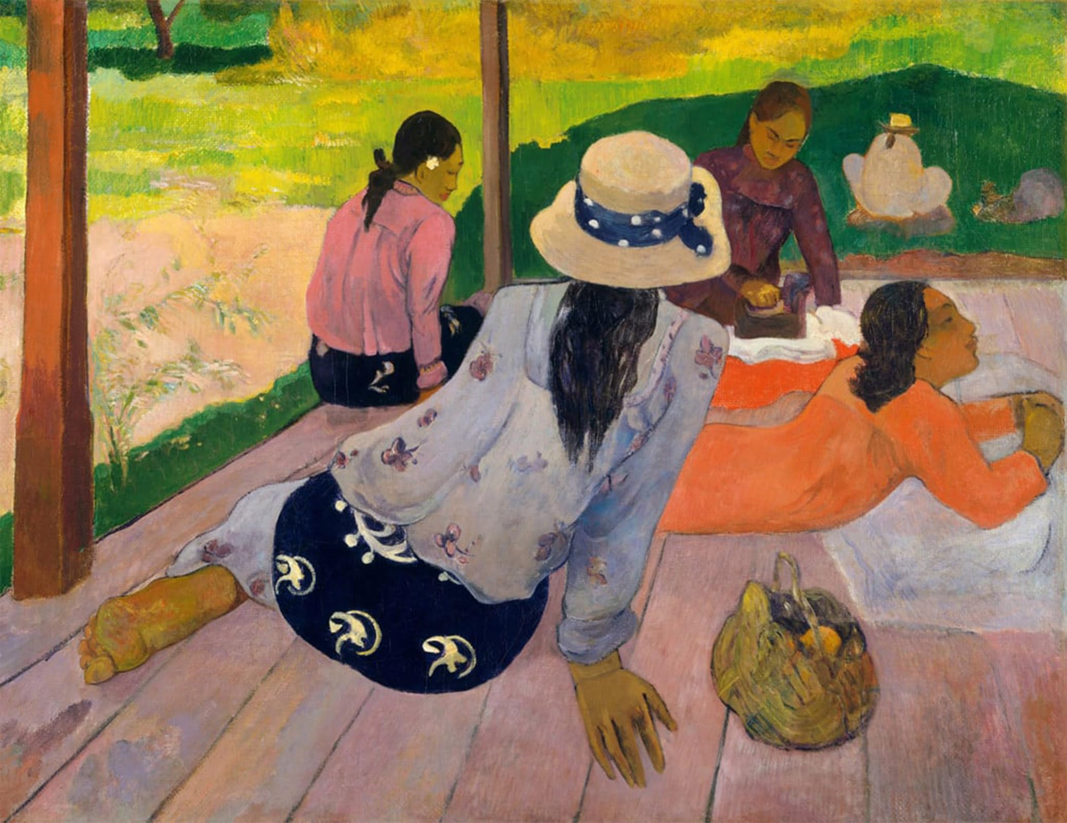 SERENDIPITP Aesthetic Poster Photo Wall Print Retro Picture the Siesta by Paul Gauguin Modern Wall Artwork for Home Decor 60x90cm