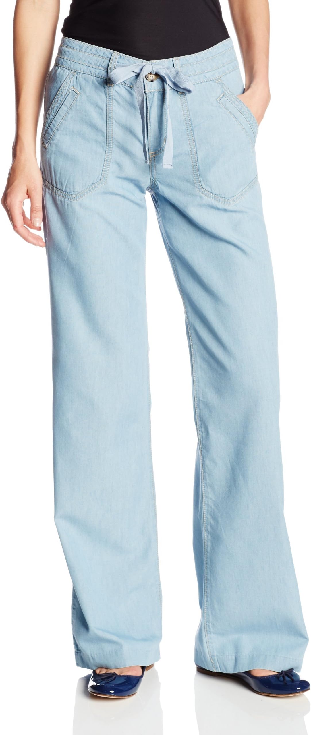 Democracy Women's Soft Tencel Pant with Drawstring and Front Pockets