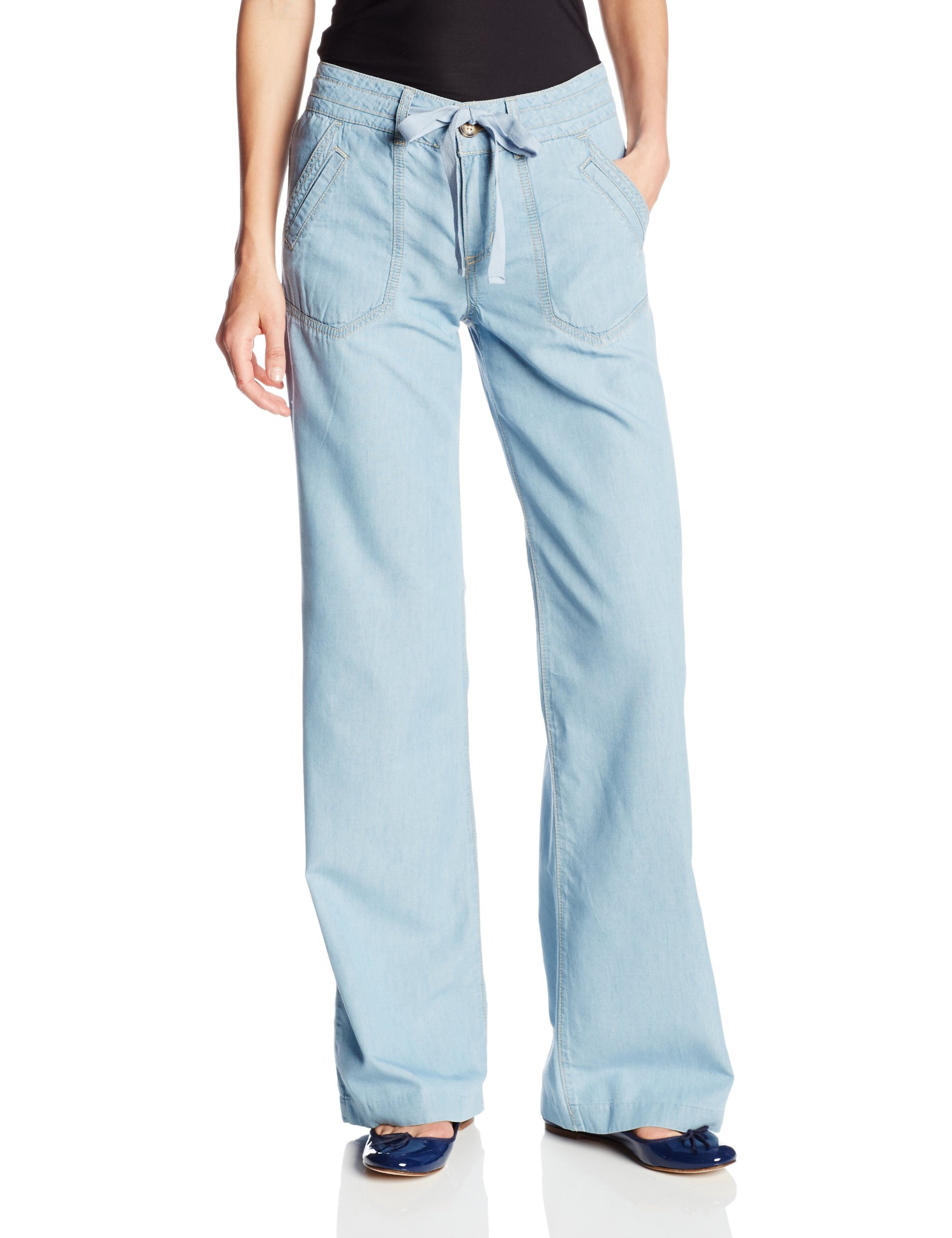 Democracy Women's Soft Tencel Pant with Drawstring and Front Pockets