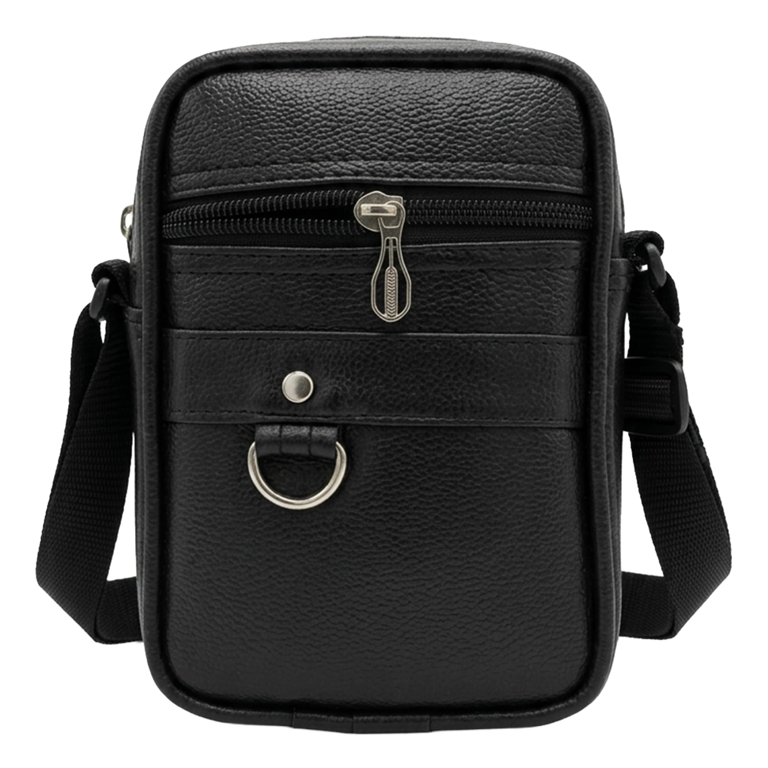 Waterproof Small Sling Bag for Men & Women | Premium Crossbody Travel Bag | Lightweight Small Shoulder Bag for Daily Use | Mobile Wallet Organizer Pouch – Black Brown Tan (L – 6cm W – 14cm H – 19cm)-image-18