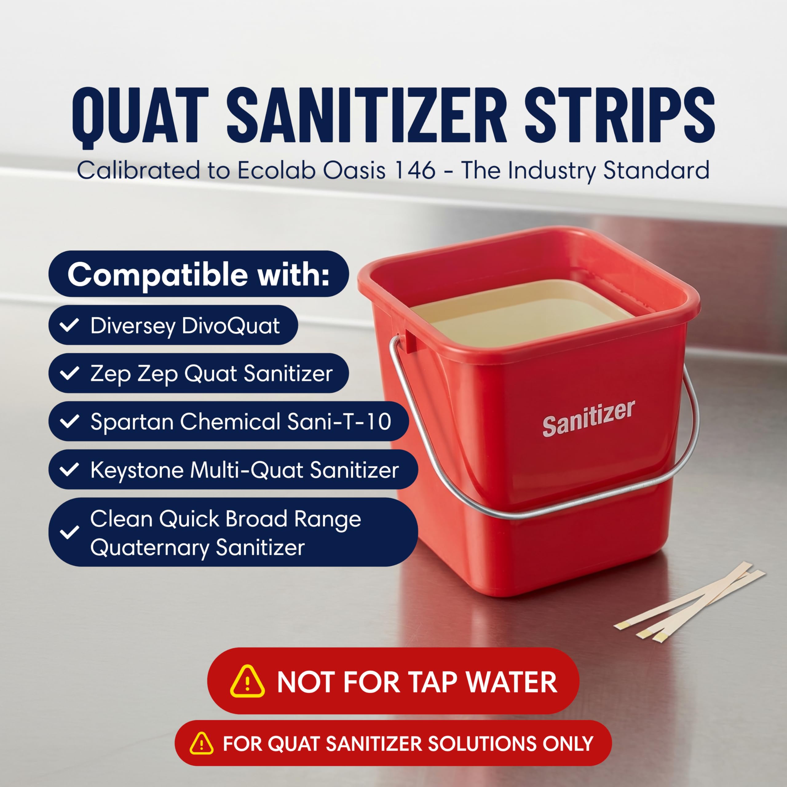 FryOilSaver Sanitizer Test Kit Combo, 100x QR5 & 100x Chlorine Test Strips — Amazon image 3