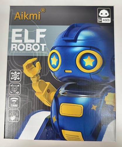 Miniatura 11 de Aikmi Juguetes robot para niños de 5 a 7 años, robot recargable de control remoto con proyector de luz nocturna para niños, sensor de gestos,